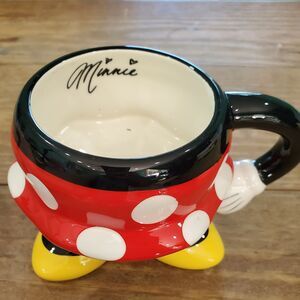 Disney Parks Minnie Mouse Bottom Skirt Legs Coffee Mug Authentic Original